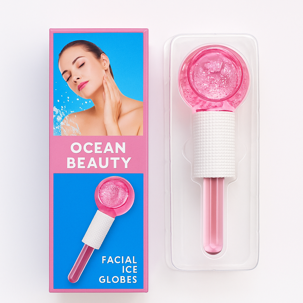 Crystal Ice Ball Ice Therapy Facial Massage Glass Beauty Ball