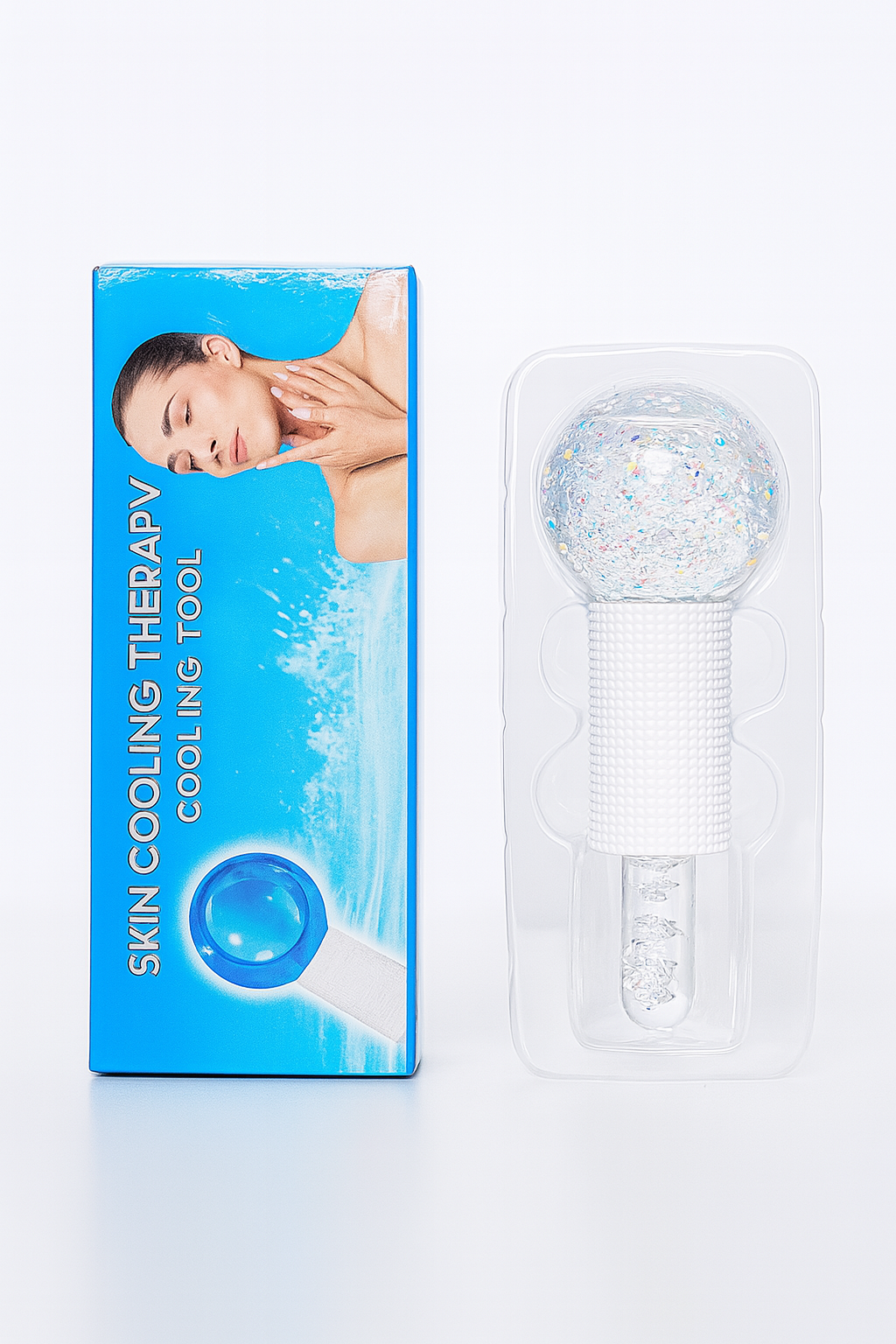 Crystal Ice Ball Ice Therapy Facial Massage Glass Beauty Ball